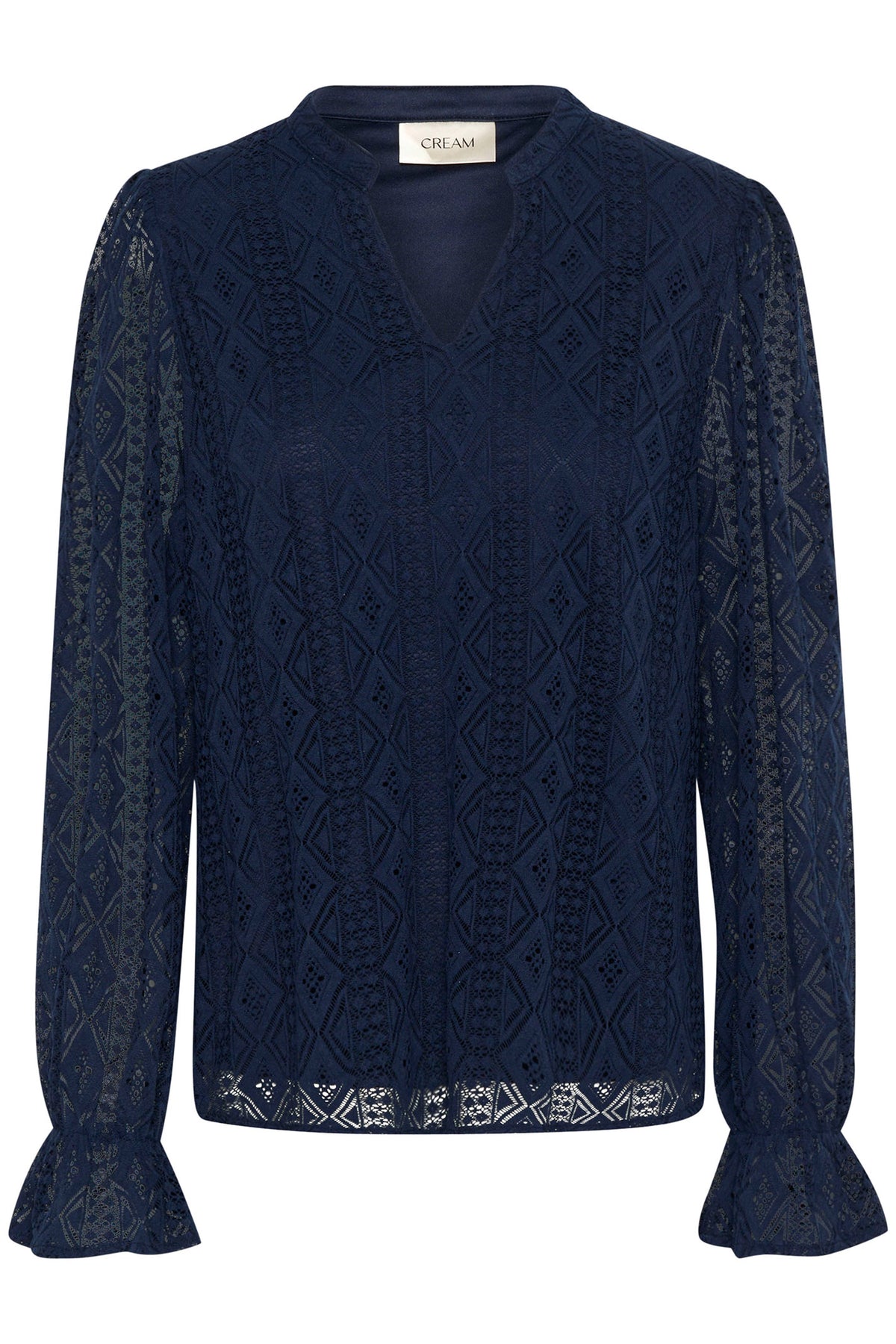 CRDanika LS Lace Blouse Navy Blazer - 10613029