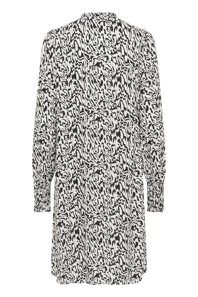 KAmathilde Dress Chalk/Black Graphic Lines - 10509495 Thumbnail