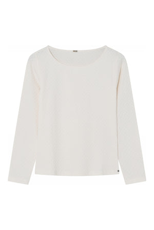 Jill, t-shirt L/S 1010-Off White - 62708/1520
