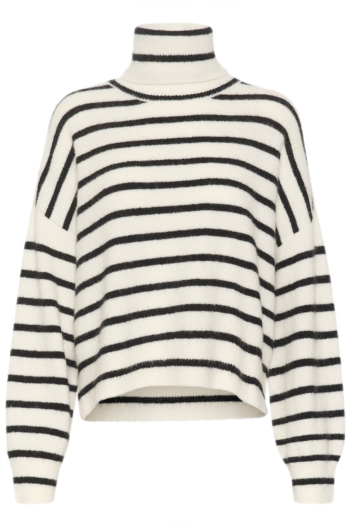 AlphaGZ rollneck striped NOOS Ivory black striped - 10909345