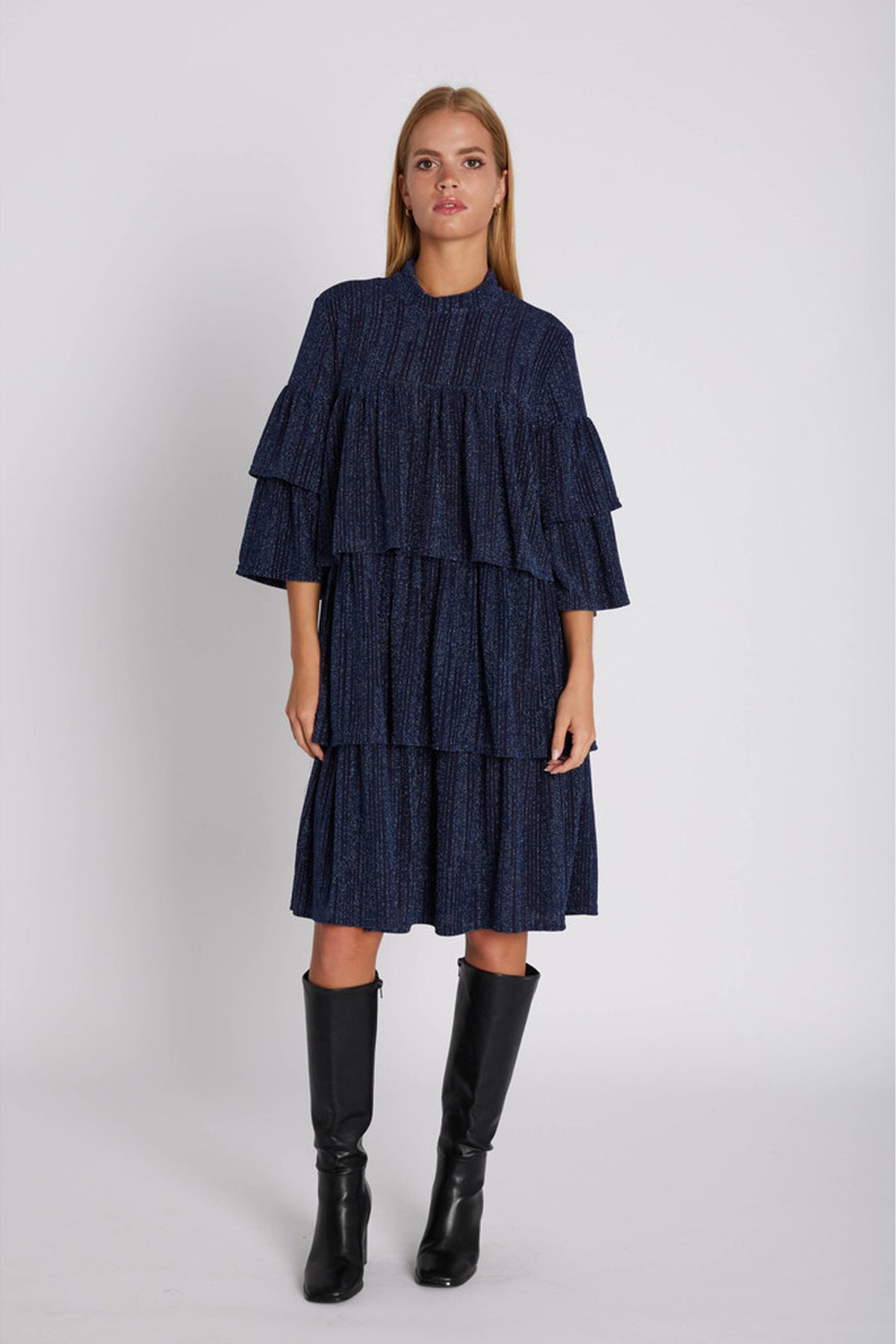 7418RDFBella dress 207 Dark blue - RDF638