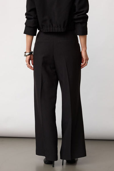 AcileCC Pleat Pant LL 96-Black - 41217 Thumbnail