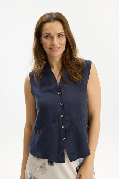 Aimee top Navy - 16991 Thumbnail