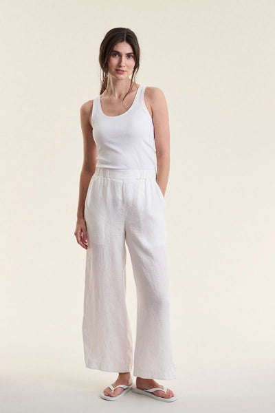Airy linen elastik bukser White - 263-2136-5764 Thumbnail