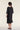 Airy linen kjole med perler Black - 263-2136-5757
