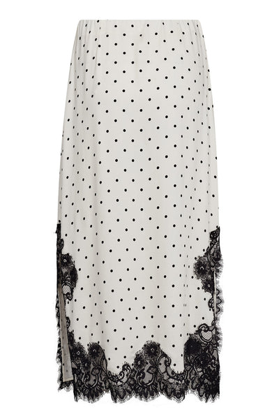 AmeliCC Dot Lace Skirt 11-Off white - 44039 Thumbnail