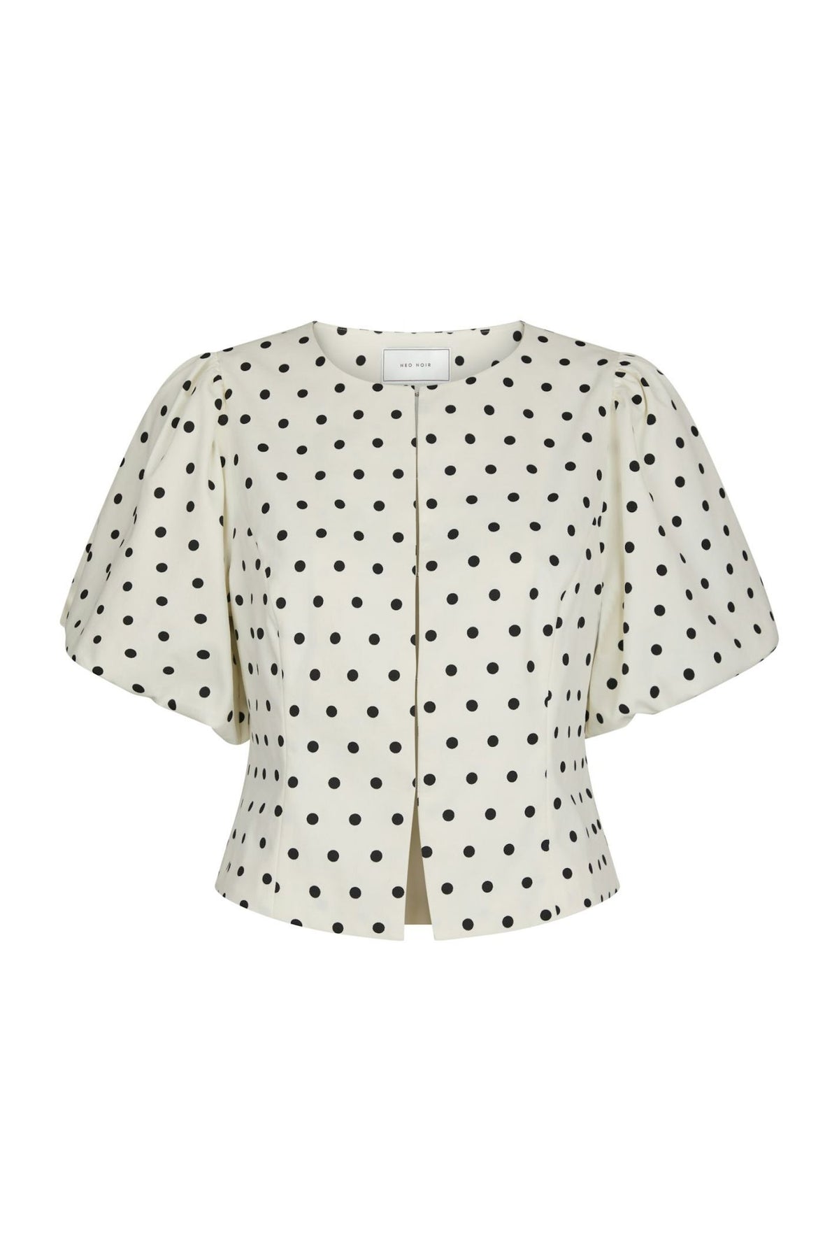 Anela Dot Blouse White - 167821