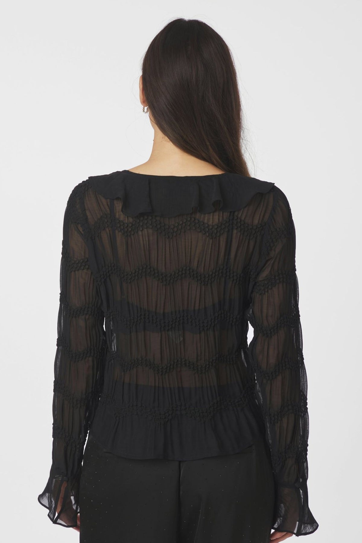 Anika Crepe Chiffon Black - 167042