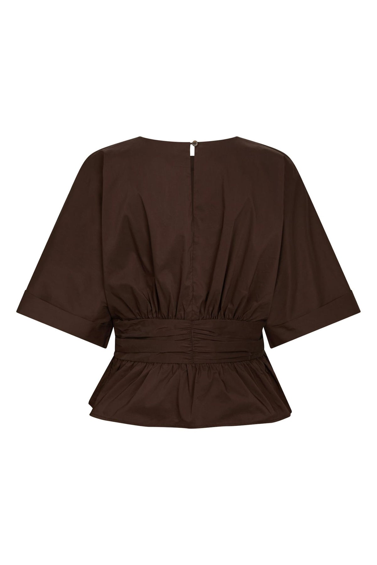 Annegret Poplin Chocolate Brown