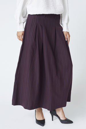 AnyaCC Trinny Pleat Skirt 67-Plum 44001