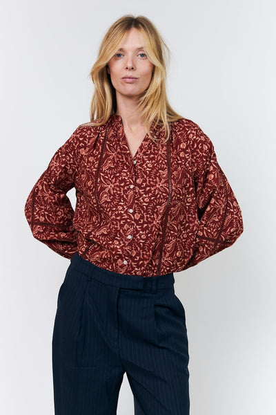 Veroll Shirt Ls RUST - 26441-1030 Thumbnail