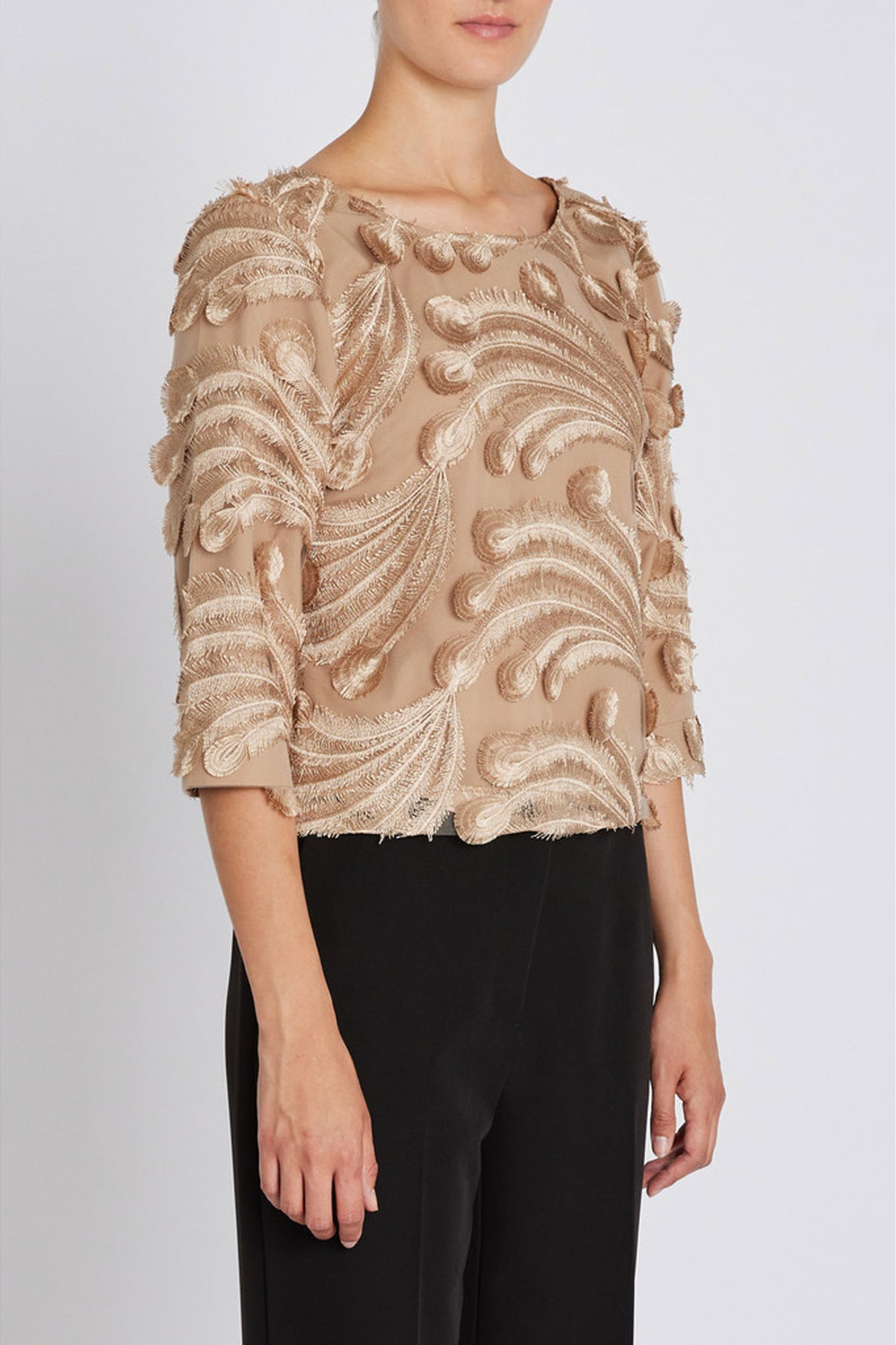 DandelionBBIgnara blouse Roasted Grey Khaki - BBW4690