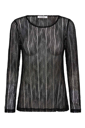 BarbCC O-Neck Blouse 96-Black - 33202