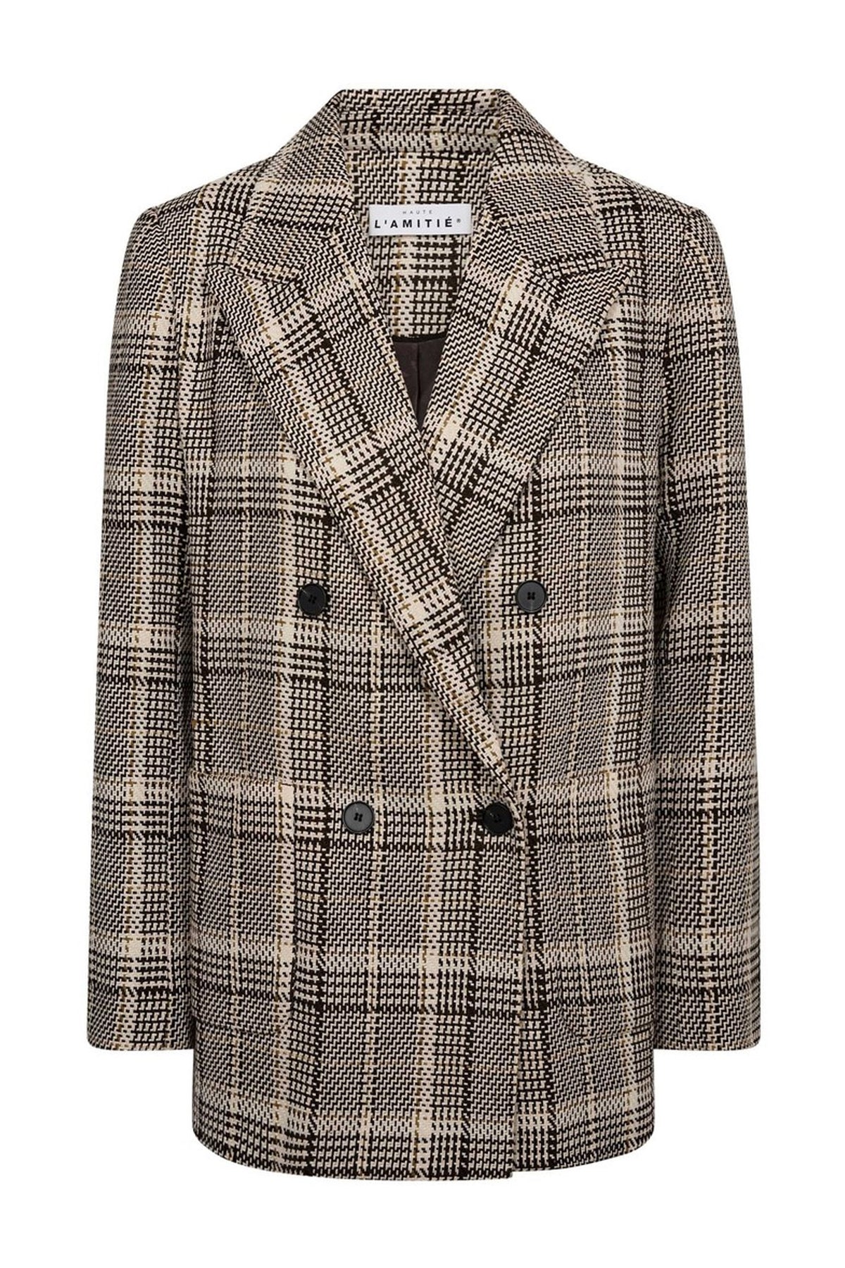 Blanket Check Blazer Mocca - HL10270