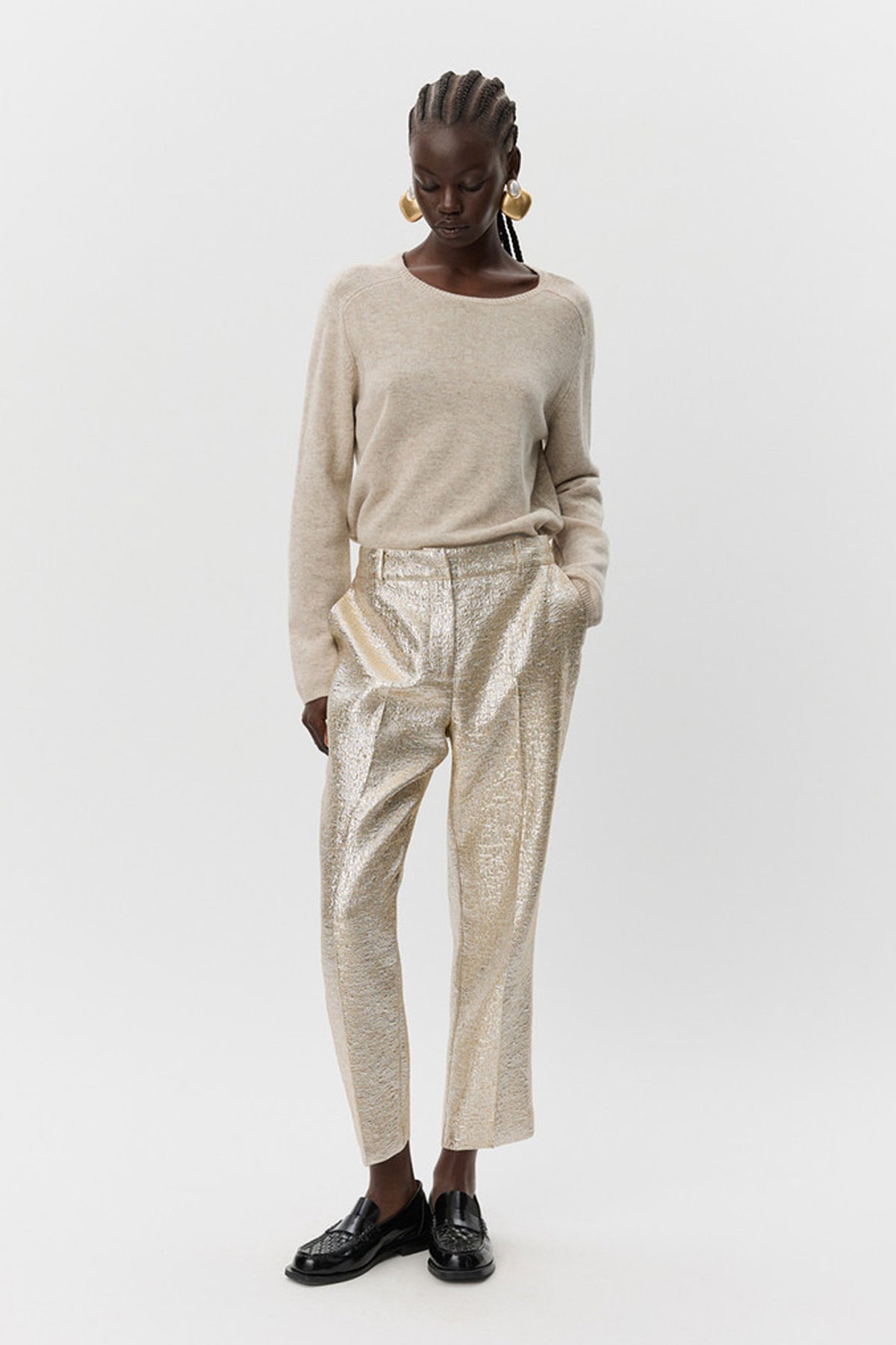 CORDELIASW TROUSERS 0135 Light Gold - S254252