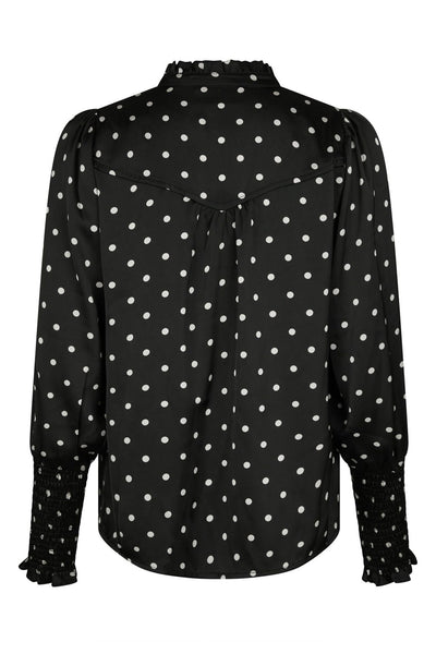 Camisa Dot Blouse Black - 167161 Thumbnail