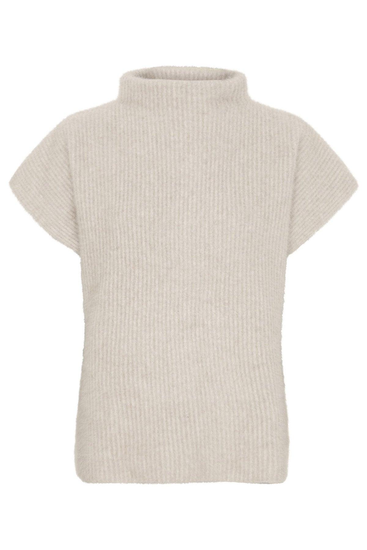 Cashmere Raccoon SS Pullover Light Beige - 500070