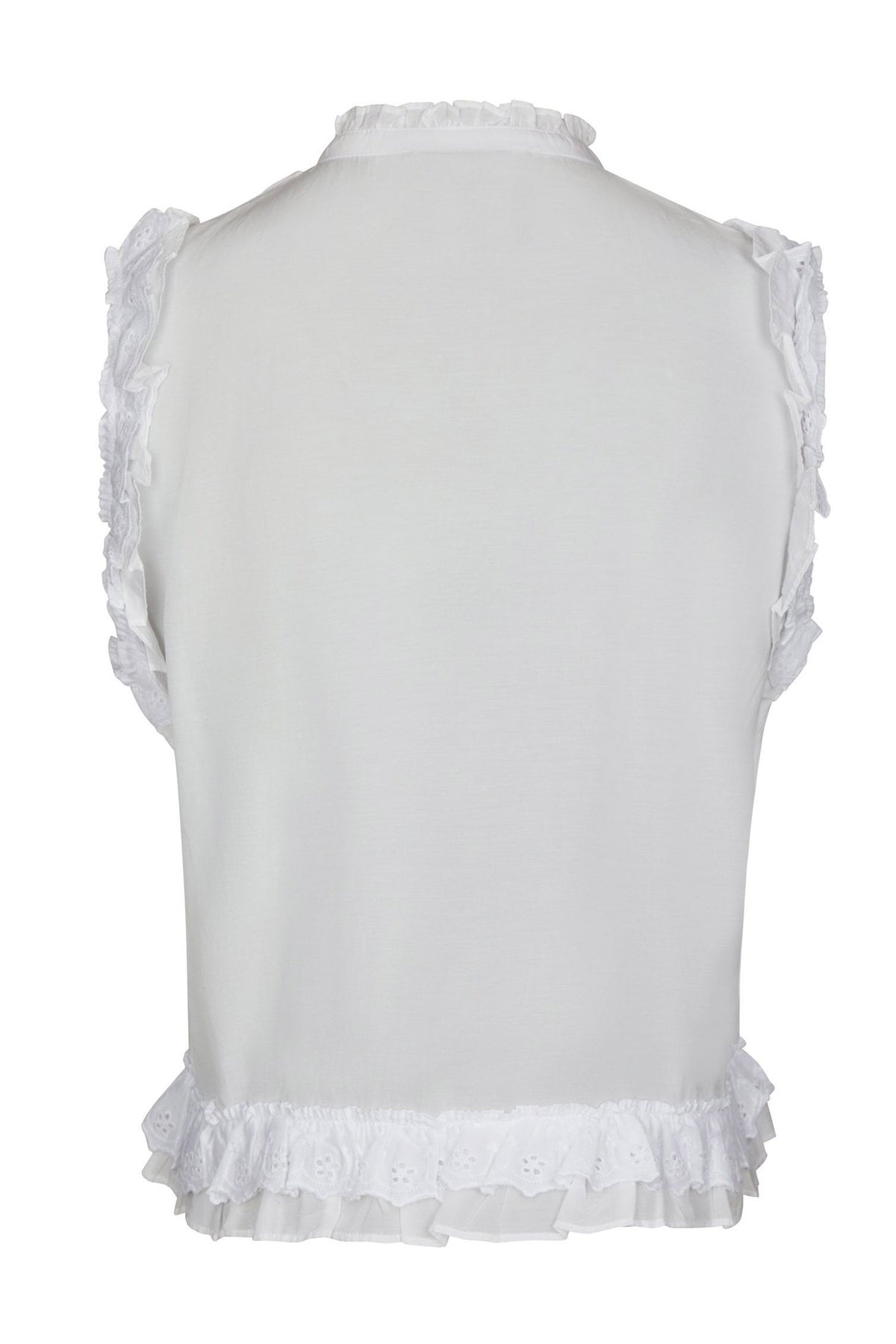 Celia Ruffle Top White - 168323