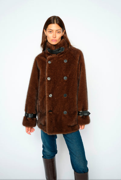 MMNanette Faux Fur Jacket Delicioso - 181500 Thumbnail