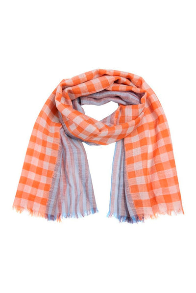 Checks n Stripes Tørklæde ROSE DUST CHECKS 'N STRIPES - 266-5128-6008 Thumbnail