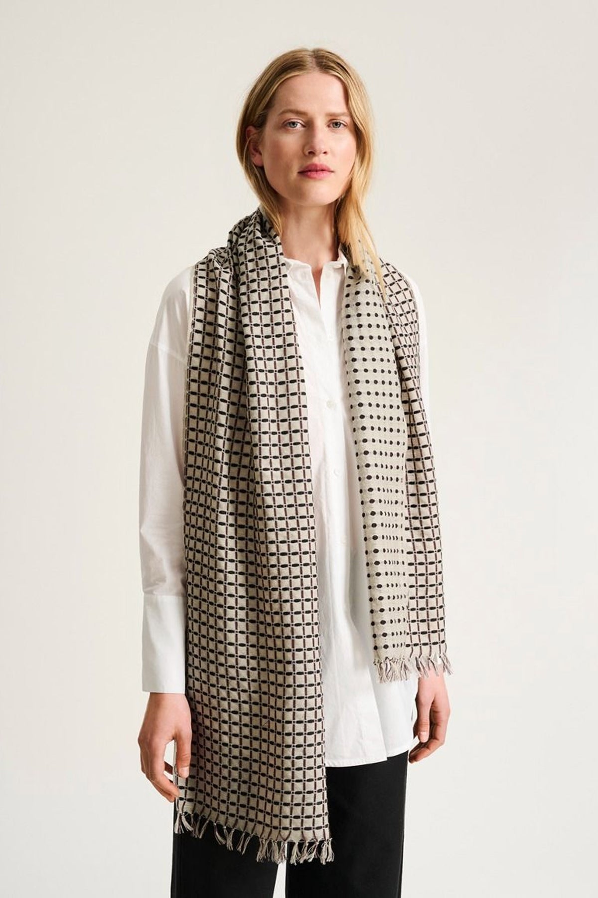 Check threads tørklæde STONE CHECK THREADS - 266-5129-6009