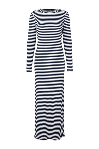 ChristineLL Maxi Dress LS 26 Navy Thumbnail
