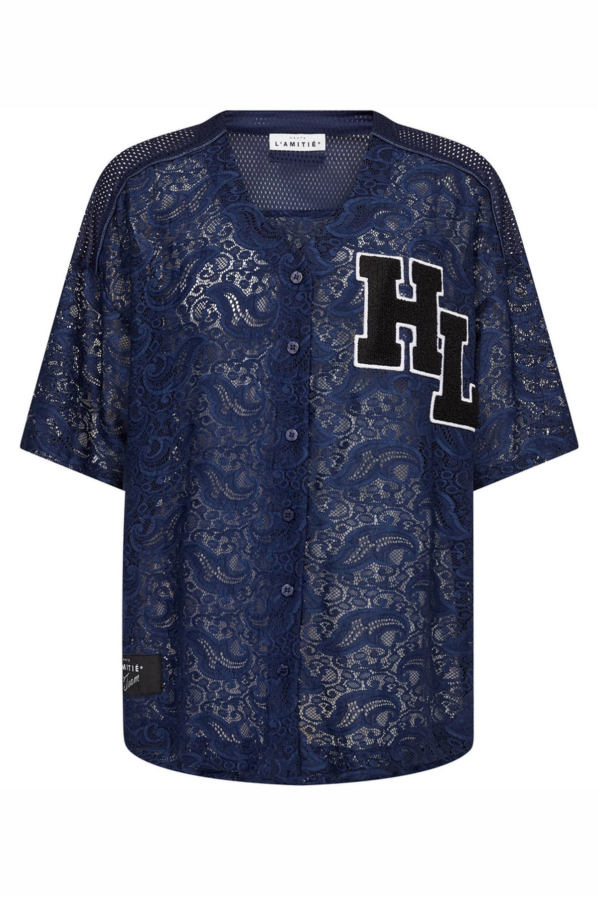 Court Lace Tee Navy - HL10466