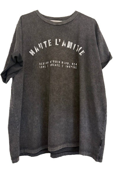Noma Acid Curve Studio Tee Black Acid Wash - HL10607 Thumbnail
