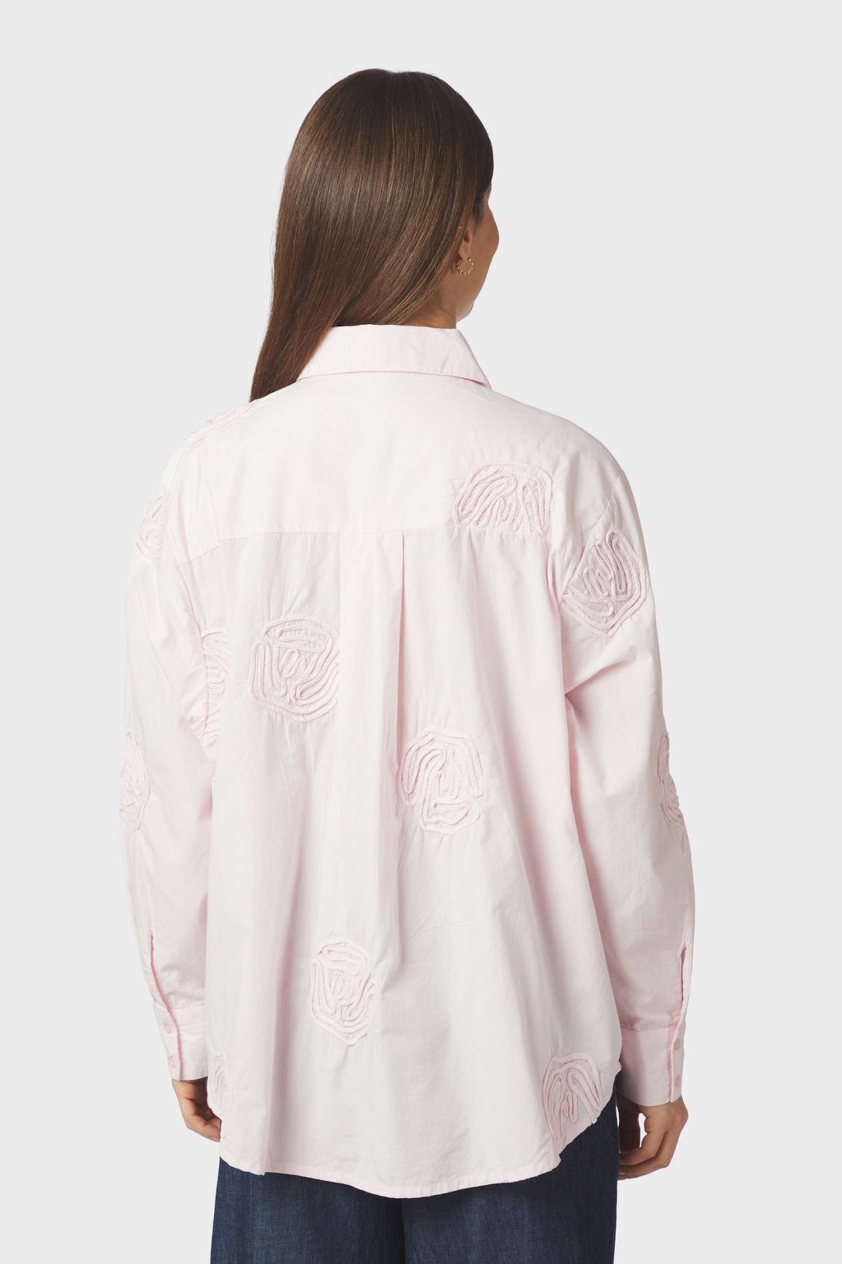 Dalma Dori Emb Shirt LIGHT PINK - 166746