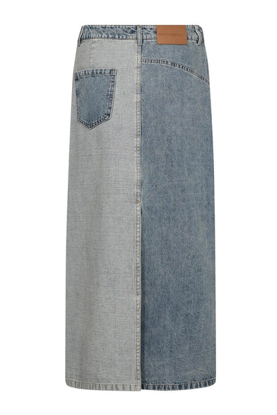 DeniceCC Denim Mix Skirt 552-Denim blue - 44011 Thumbnail