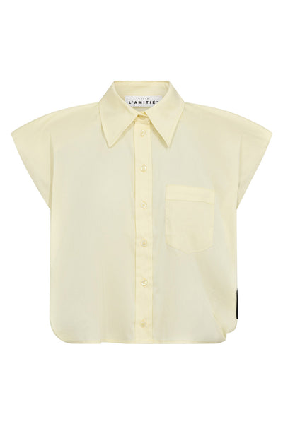 Dinnie Ns Poplin Shirt PALE YELLOW - HL10846 Thumbnail