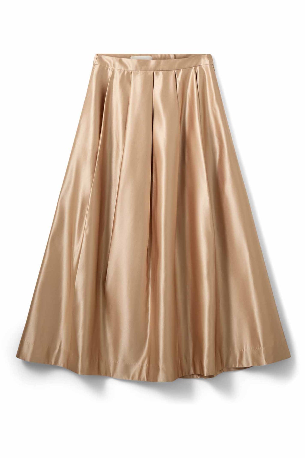 EMMYSW SATIN MAXI SKIRT 7070 Light beige - S261411