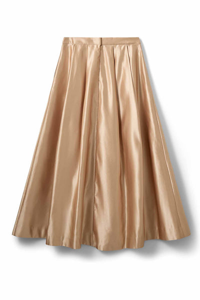 EMMYSW SATIN MAXI SKIRT 7070 Light beige - S261411 Thumbnail