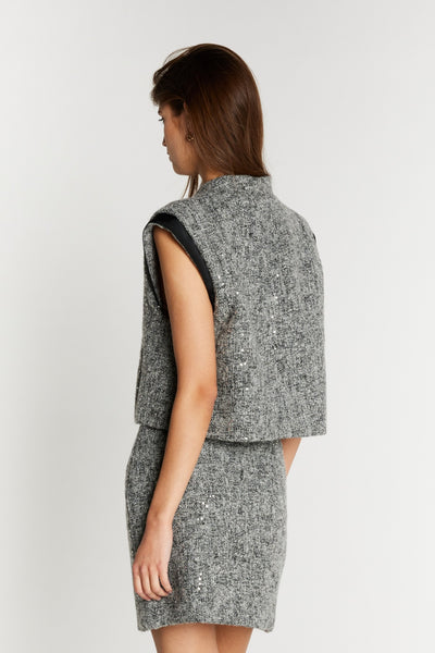 RhytisBBJoanina skirt Grey Melange - BBW5142 Thumbnail