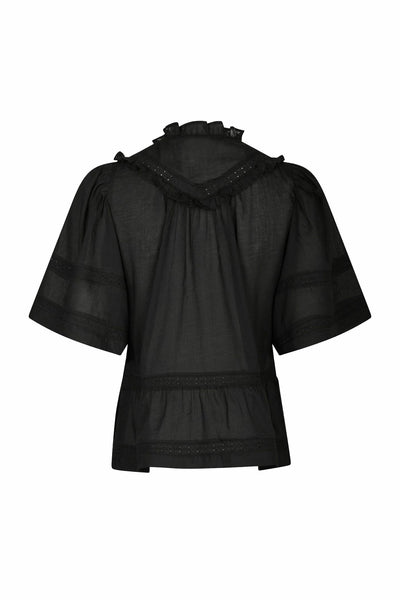 EVIENNE S VOILE 161856 BLUSER Black - EVIENNE S VOILE 161856 Thumbnail