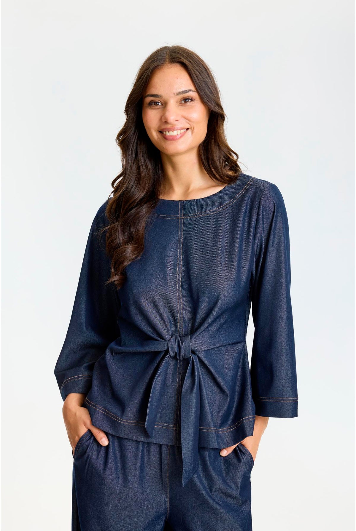 Effi blouse DARK BLUE - 17313