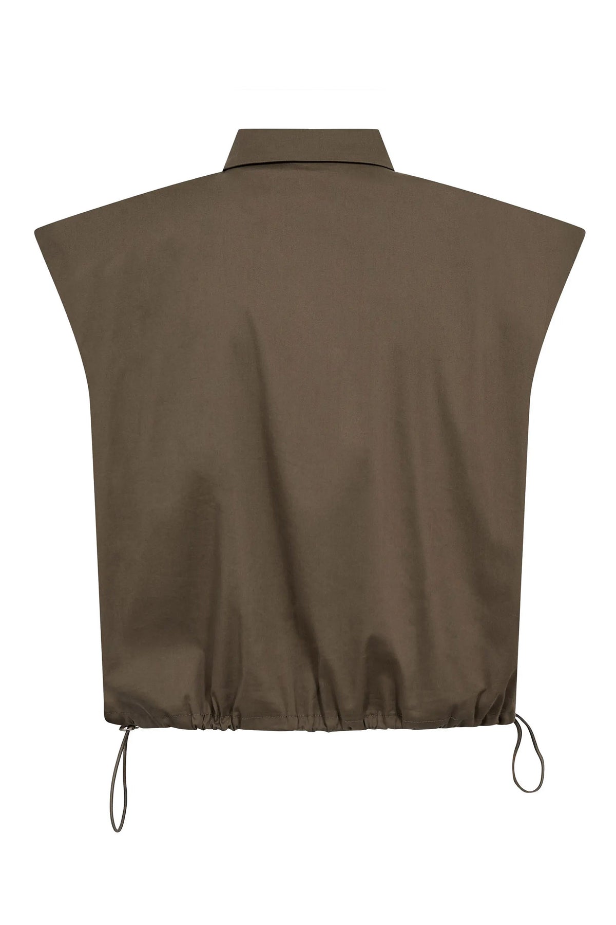 ElaraCC Pleat SS Shirt 60009-Olive - 500255