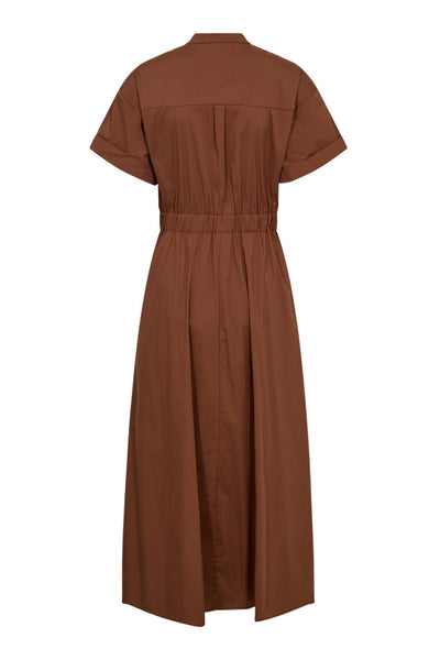 ElaraCC Wrap SS Dress 35-Suntan - 46112 Thumbnail