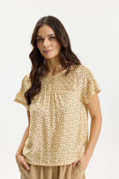 Enola blouse Butter yellow - 17057 Thumbnail