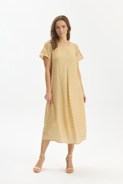 Enola dress Butter yellow - 17056 Thumbnail