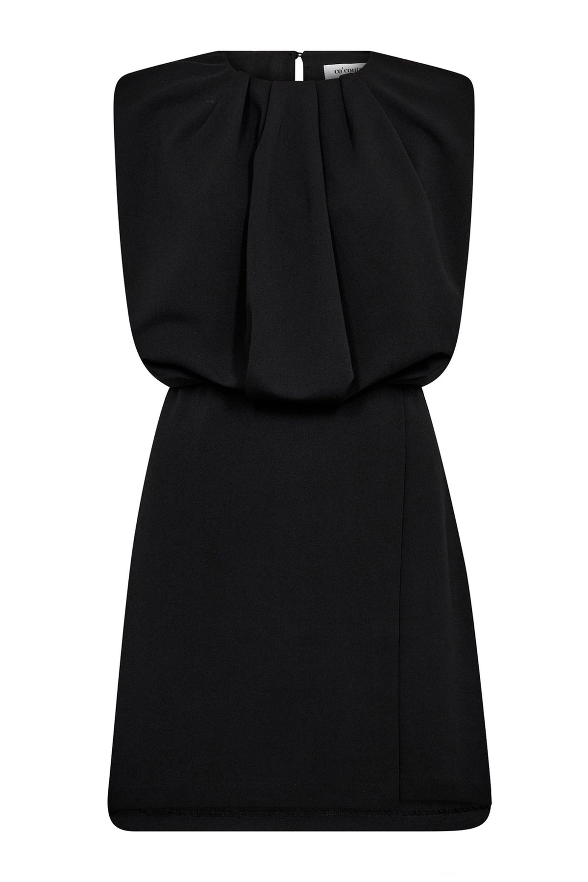 FalconCC Pleat Mini Dress 96-Black - 36566