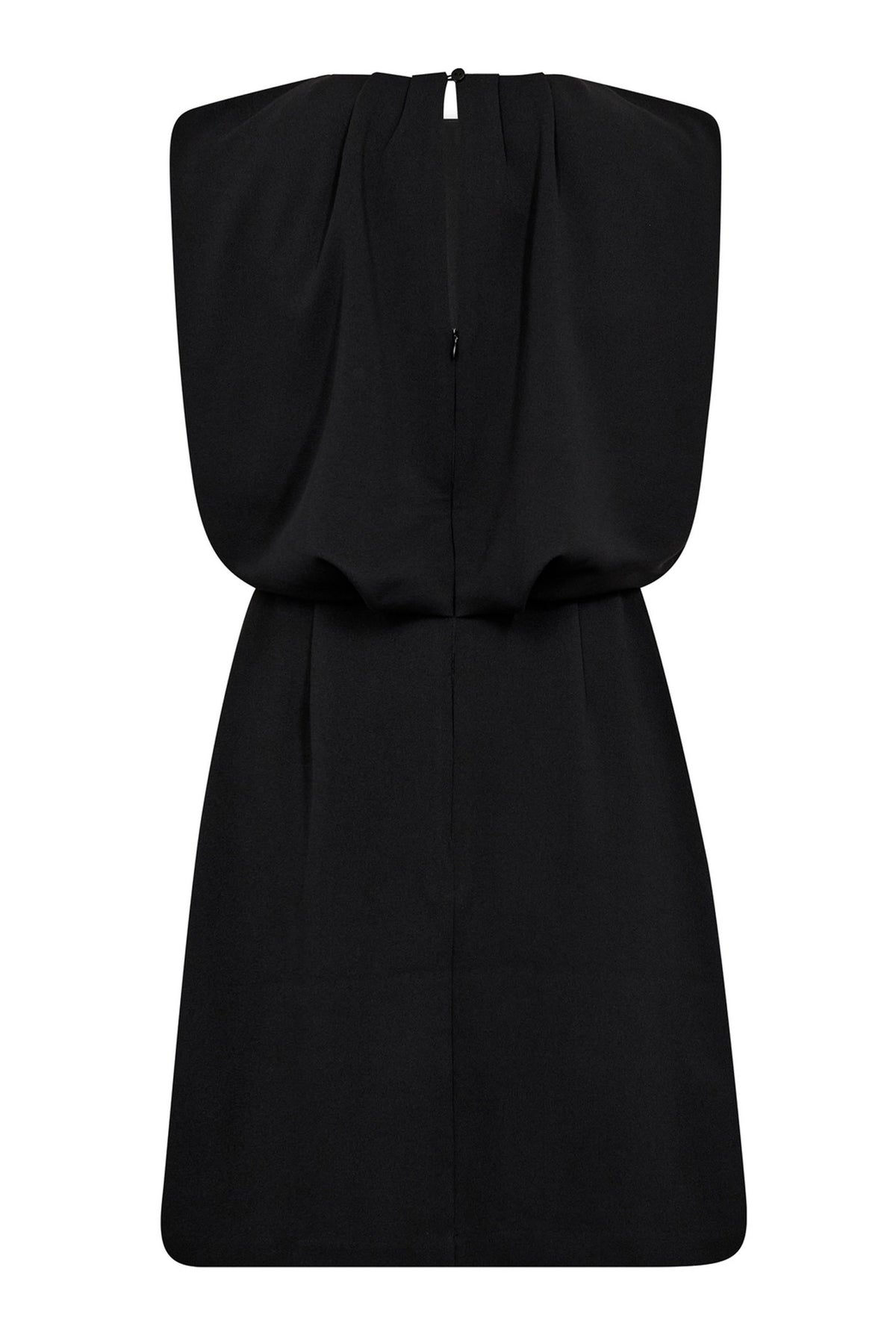 FalconCC Pleat Mini Dress 96-Black - 36566