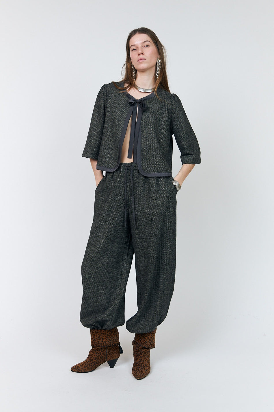 Piperll Pants Dark Mokka - 26474-2027