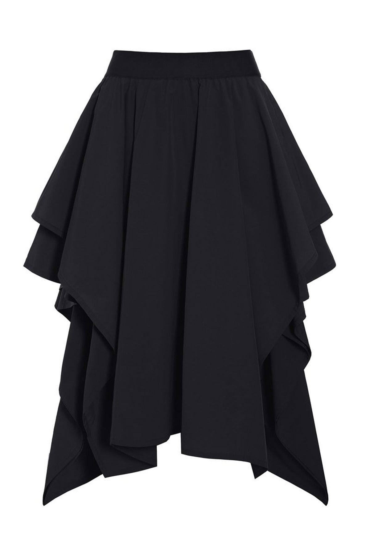 Fukkura nederdel med elastik Black - 262-2380-5678