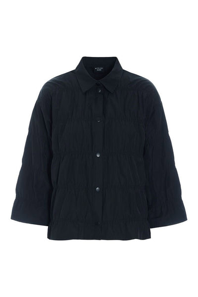 Fukkura poplin jakke med elast Black - 259-2380-5498 Thumbnail