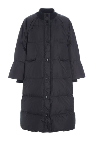 Feather down frakke med knappe Black - 257-2092-5437