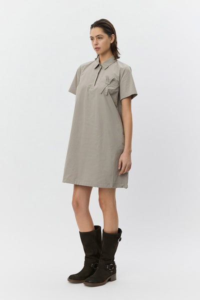 GEORGINASW POLO DRESS 3072 Dusty green - S261256 Thumbnail