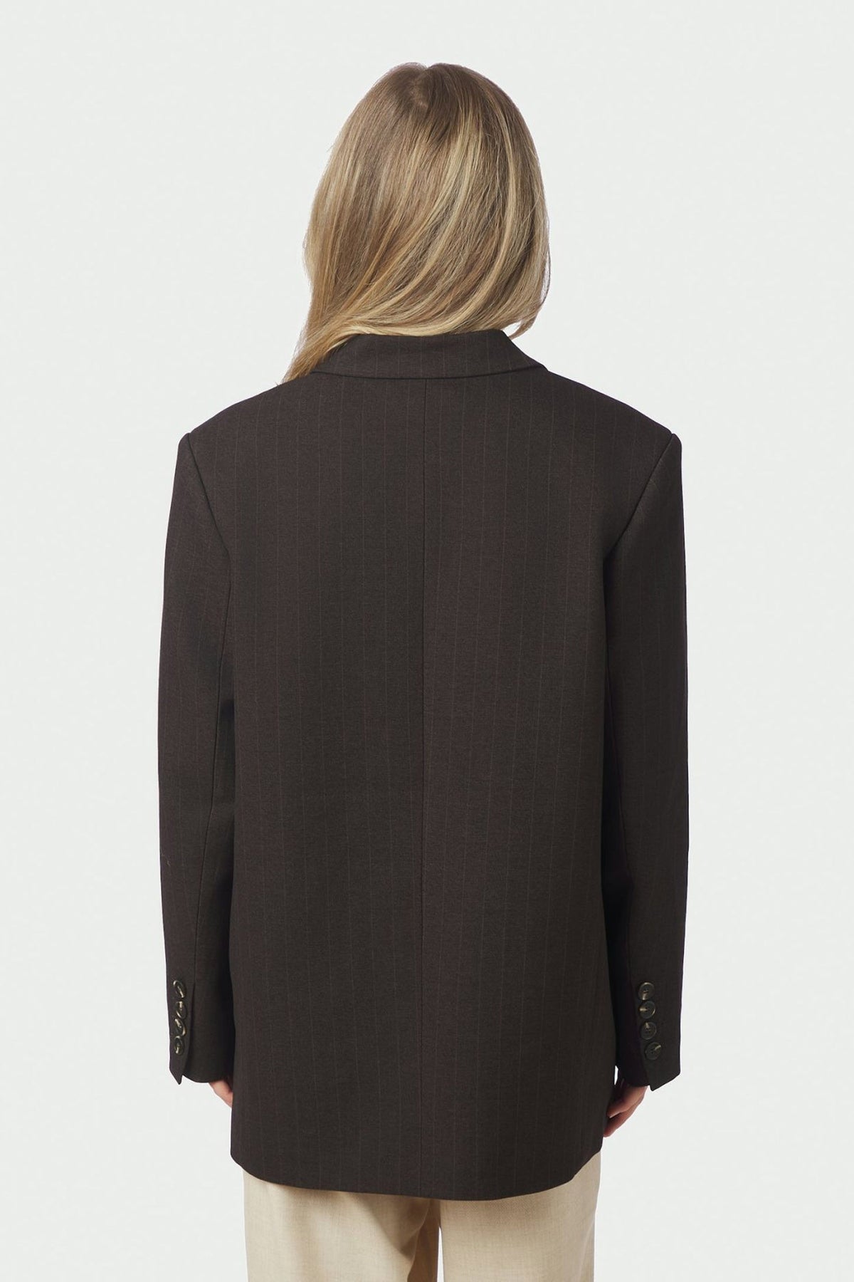 Gaby Pinstripe Dark brown - 168204