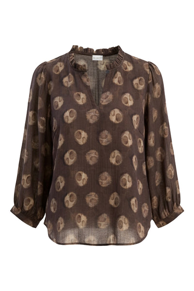 Gry blouse Brown - 16932 Thumbnail