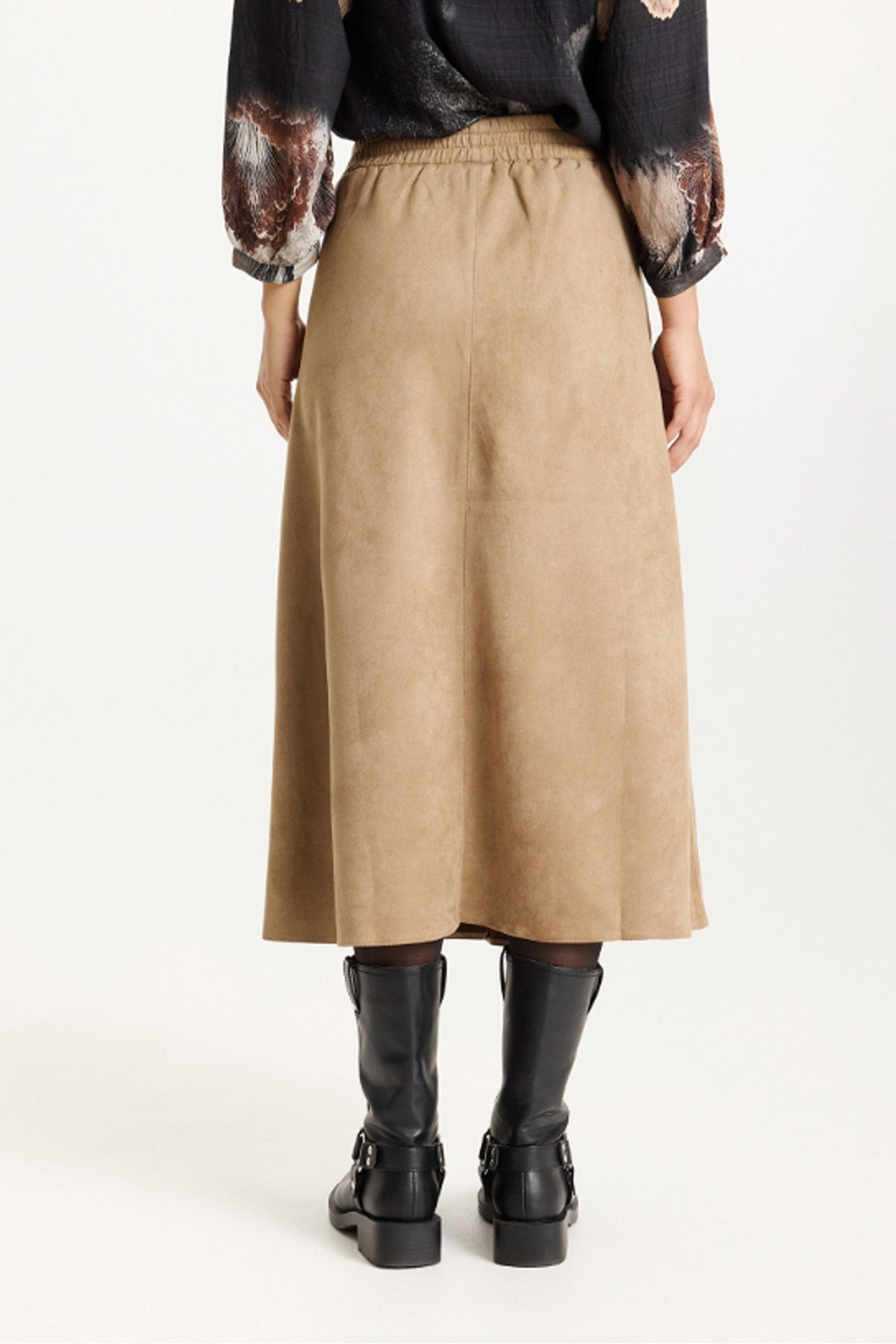 Gudrun long skirt Light brown - 16801